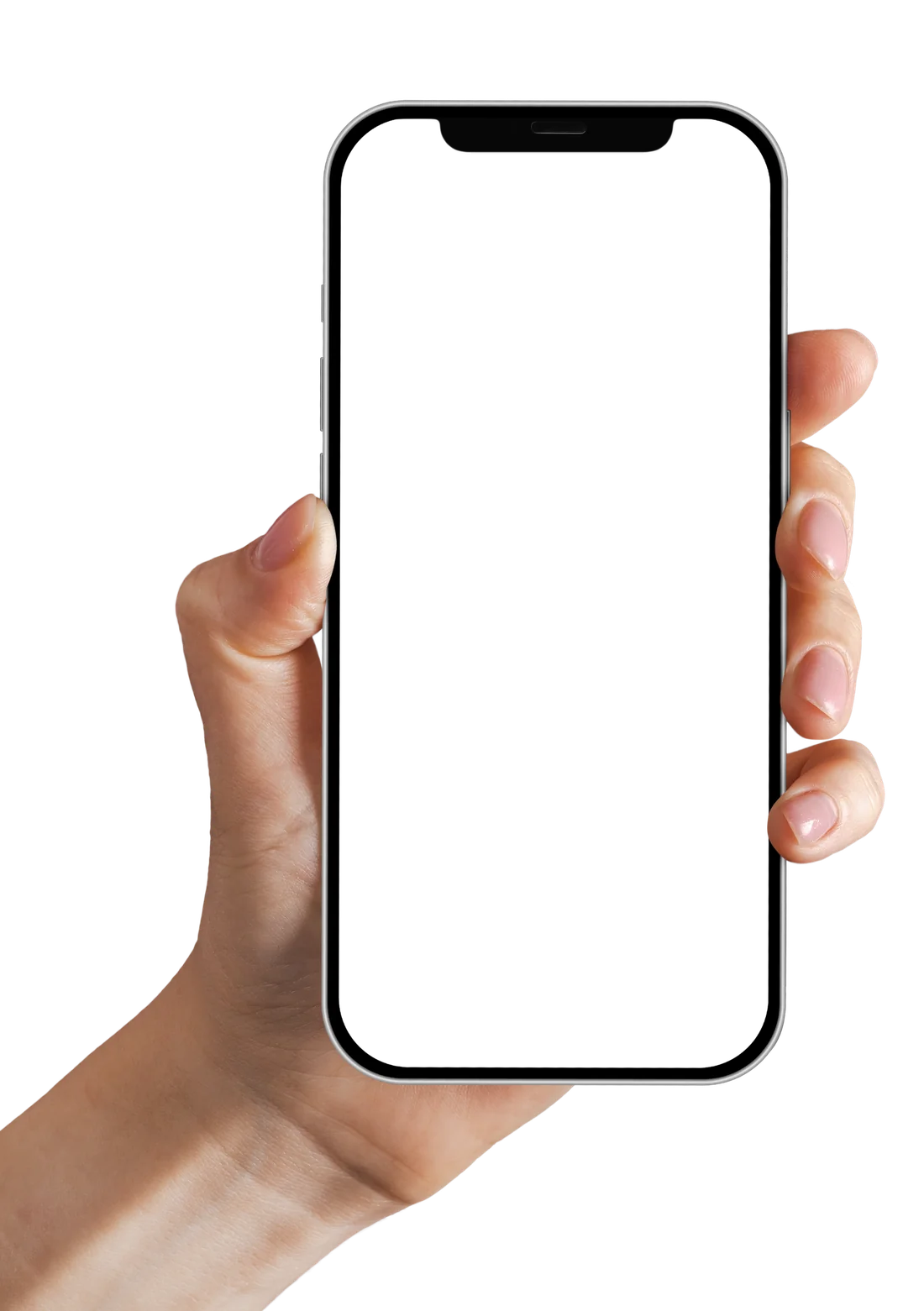 Mão segurando o celular com o app Clube Líder 360
